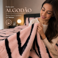 [LEVE 2 PAGUE 1] Edredom Celina em Algodão e Percal (Maciez e Elegância) +2 BRINDES: Capas para Travesseiro