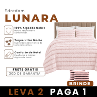 [LEVE 2 PAGUE 1] Edredom Lunara em 100% Algodão Premium +2 BRINDES: Capas para Travesseiro