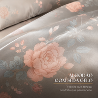 [LEVE 2 PAGUE 1] Jogo de Cama 4 Peças em Algodão e Malha Seda Gelo (Beleza e Conforto em Harmonia)